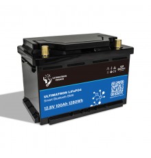 Ultimatron Batterie Lithium  12,8V 100Ah LiFePO4  Smart BMS Bluetooth